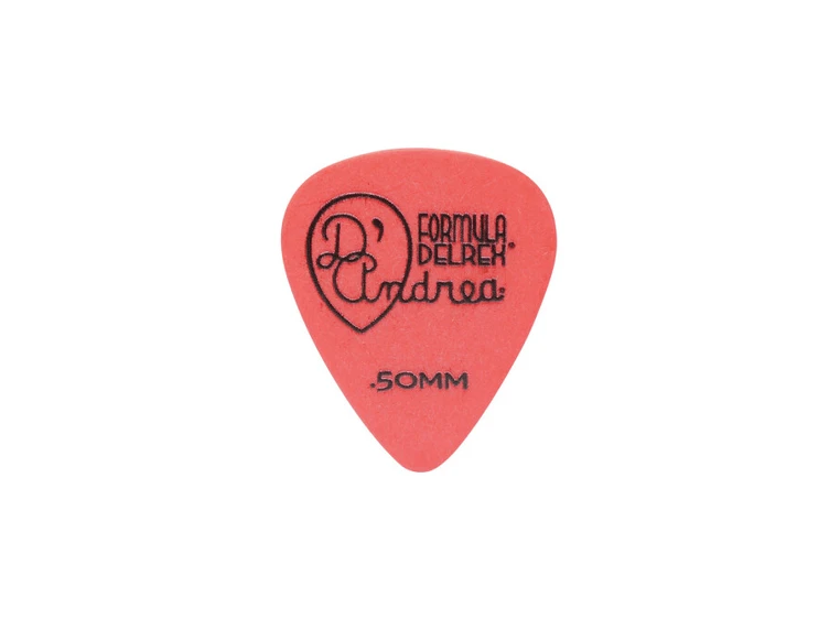 D'Andrea Plektre TD351-50TH Delrex 0,50mm Red 12-pakning 