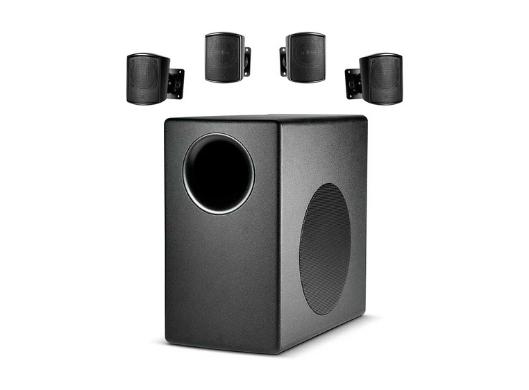 Høyttalersystem med 4 stk C52 satelitter og C50S/T subbass, 