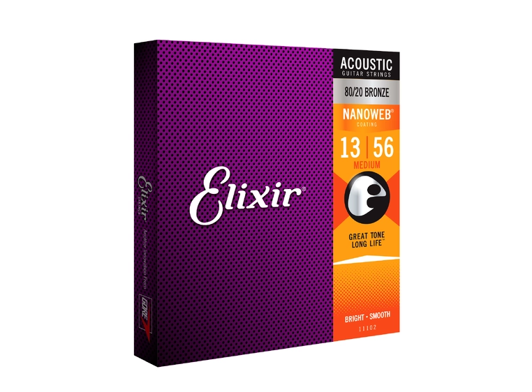 Elixir Nanoweb ak.gitar 6str. Med (013-056) 11102 