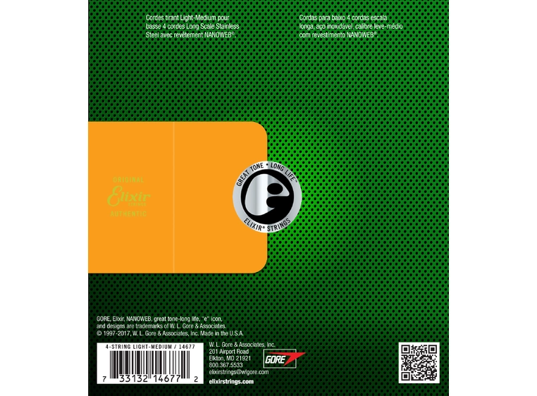 Elixir Nanoweb Stainless Steel Bass (045-105) 14677 