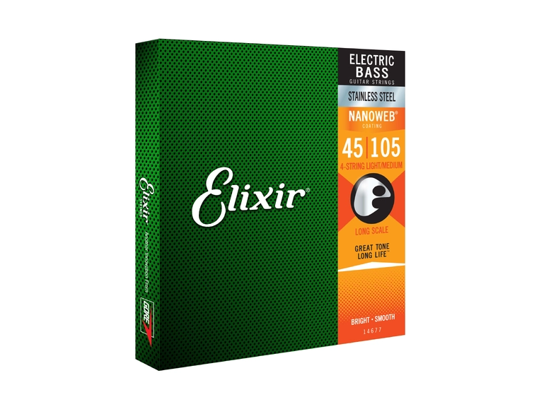Elixir Nanoweb Stainless Steel Bass (045-105) 14677 