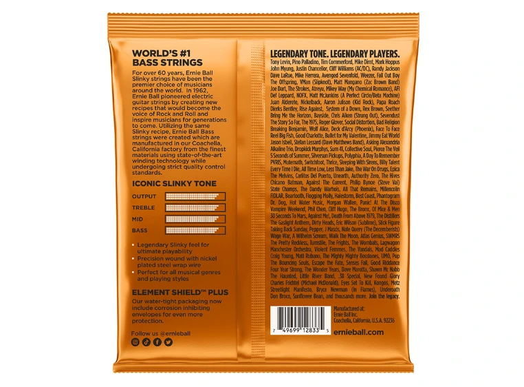 Ernie Ball EB-2833 Roundwound Hybrid (045-105) Slinky 