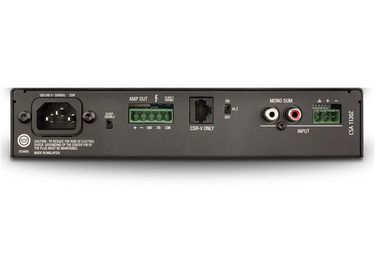 JBL CSA1120Z, forsterker 1 x 120W, 8ohm/70V/100V 