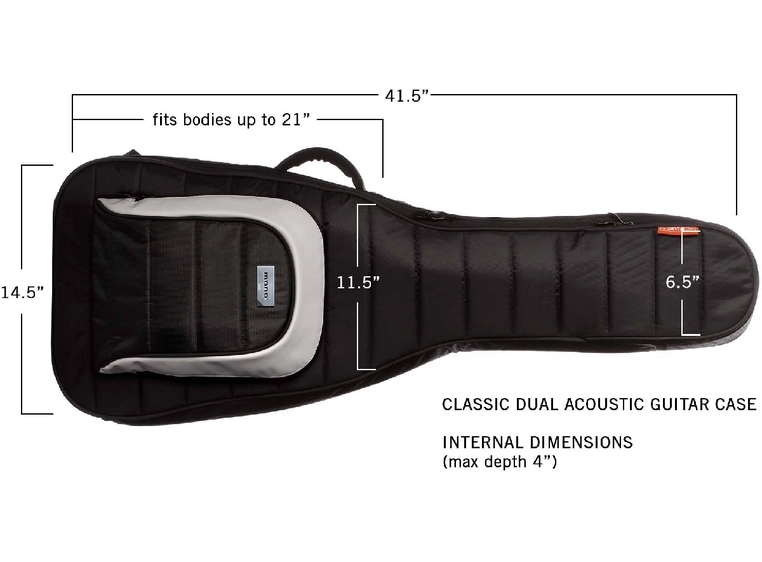 Mono Case M80-2G-BLK Dual Electric Guitar Case 