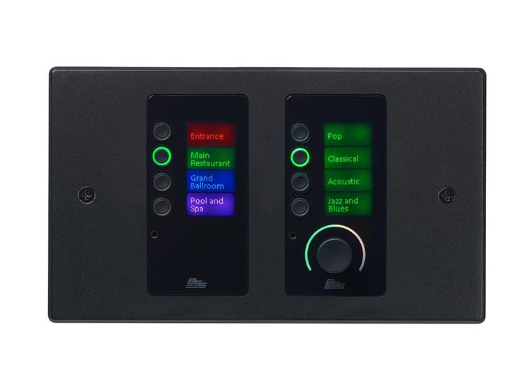 BSS Contrio EC-8BV betj.panel med Ethernet/PoE  -  Volum + 8 knapper