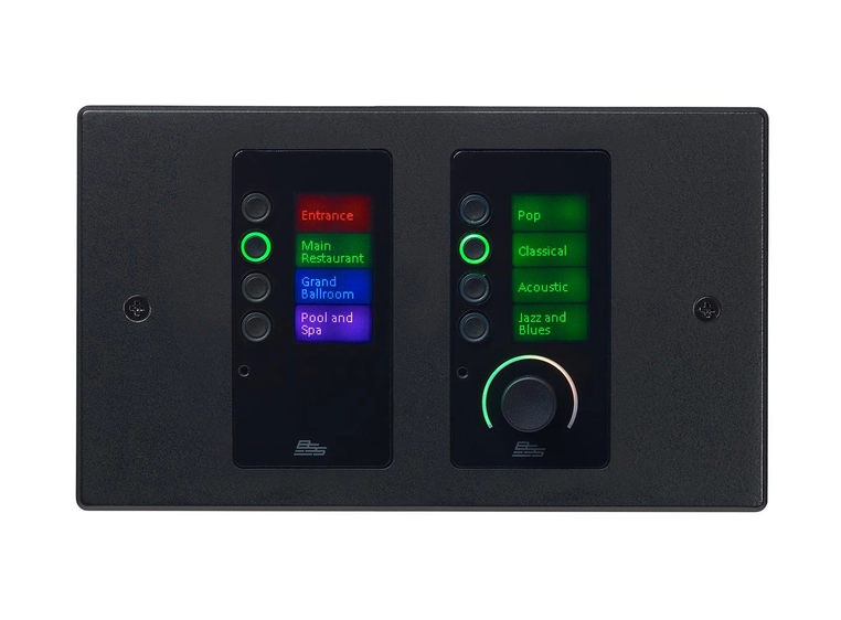 BSS Contrio EC-8BV betj.panel med Ethernet/PoE  -  Volum + 8 knapper 
