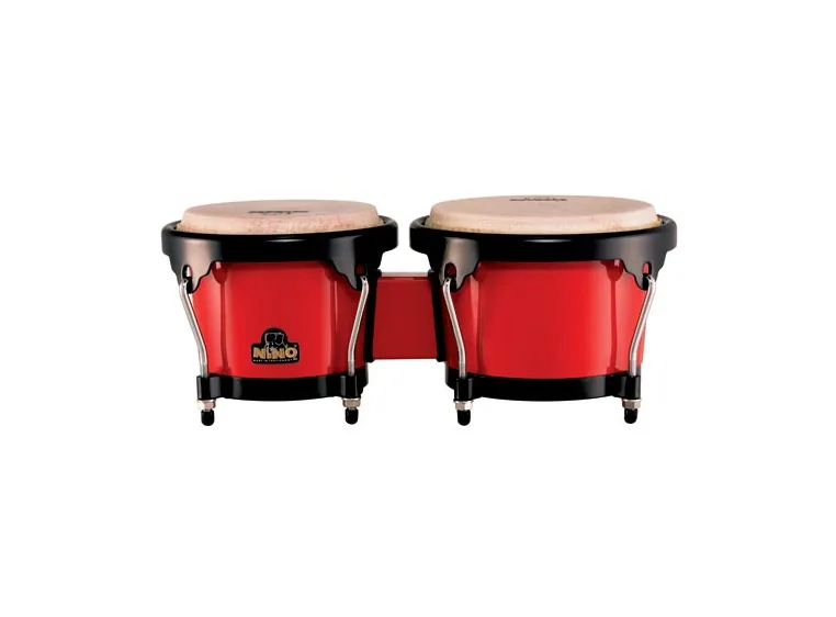Nino Percussion 17-R/BK ABS Bongos 6 1/2+7 1/2" Red/Black (M) 