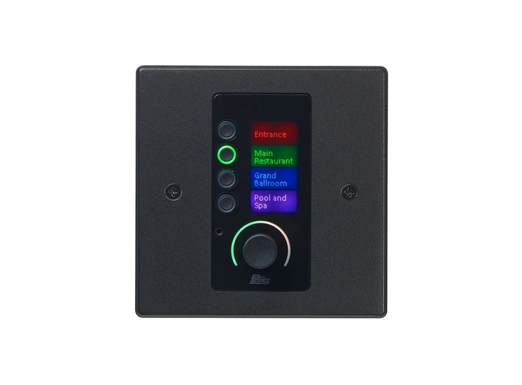 BSS Contrio EC-4BV betj.panel med Ethernet/PoE  -  Volum + 4 knapper 
