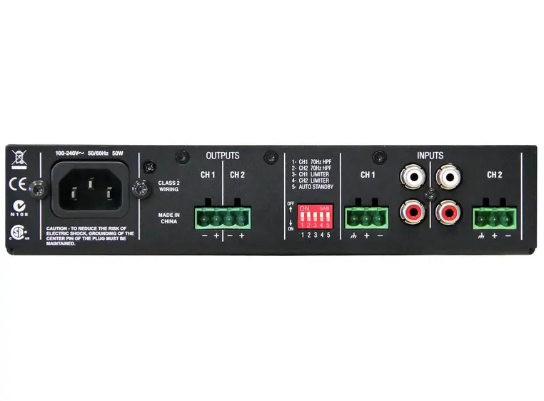 JBL CSA2120 forsterker 2x120w 4/8 ohm 