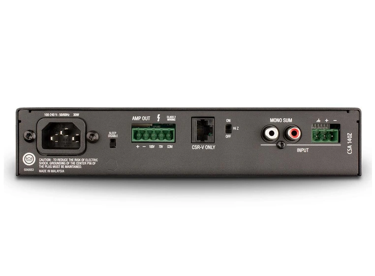 JBL CSA140Z, forsterker 1 x 40W, 8ohm/70V/100V 