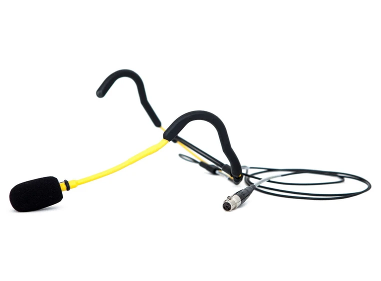 Aeromic E-MIC Mikrofonbøyle gul Shure-plugg 