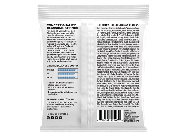 Ernie Ball EB-2403 Clear & Silver (028-042) 