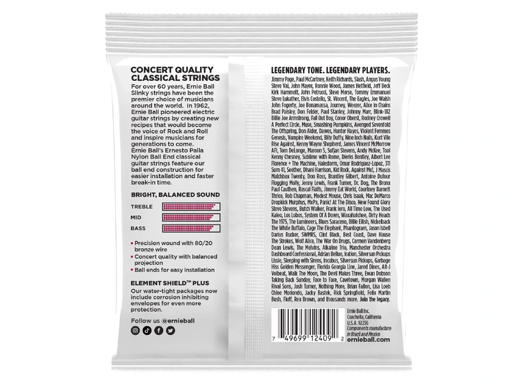 Ernie Ball EB-2409 Nylon ball-end (028-042) 