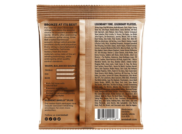 Ernie Ball EB-2146 Slinky Acoustic Regular Slinky 012-054 