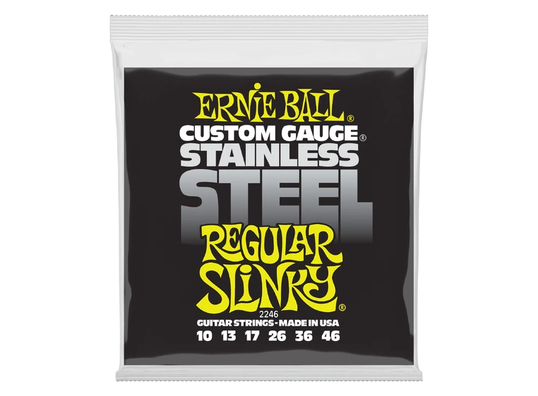 Ernie Ball EB-2246 Stainless Steel (010-046) Regular Slinky 