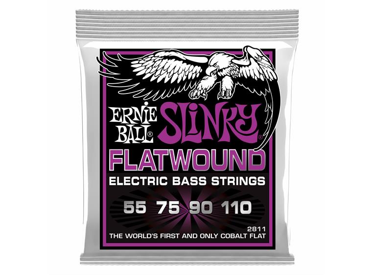 Ernie Ball EB-2811 bass flat kobolt sett (055-110)