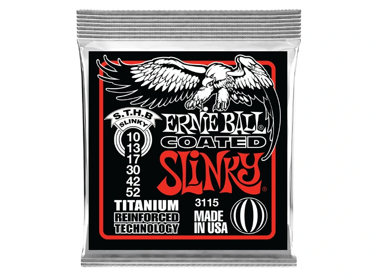 Ernie Ball EB-3115 RPS Coated Electric (010-052) Skinny Top, Heavy Bottom 