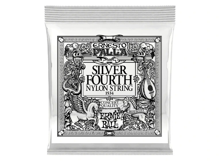 Ernie Ball EB-1534 Clear & Silver 2 D4 Sølvspunnet (Pris per stk) 