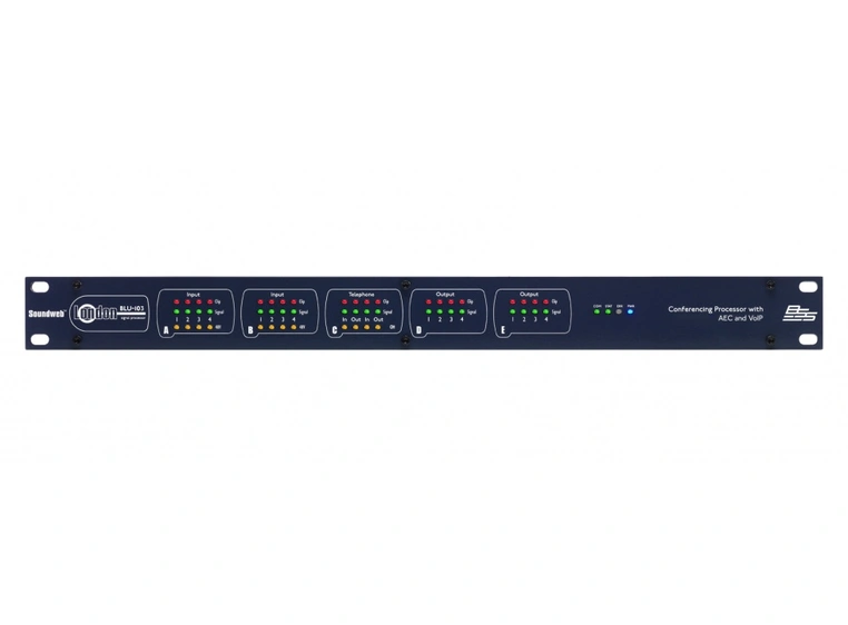 BSS Soundweb London pros. m/AEC,VoIP hyb 10 inng. /8utg. og 48ch. BLU link 