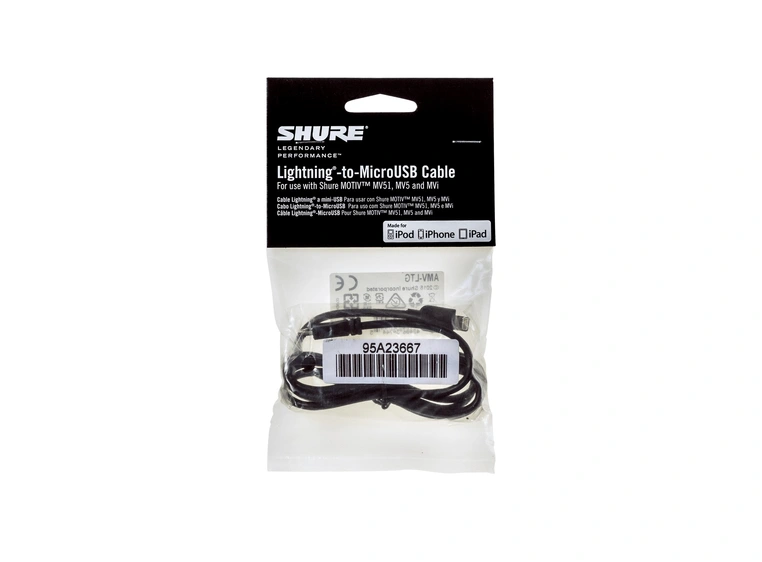SHURE MicroB-to-Lightning Cable 