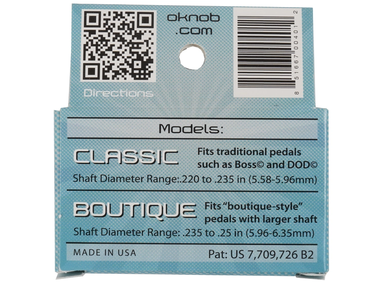 Option Knob Inc. Glowknob Classic Selvlysende pedalratt for fot 