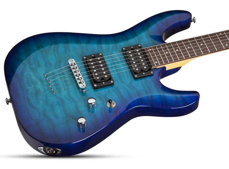 Schecter C-6 PLUS Ocean Blue Burst (443) 