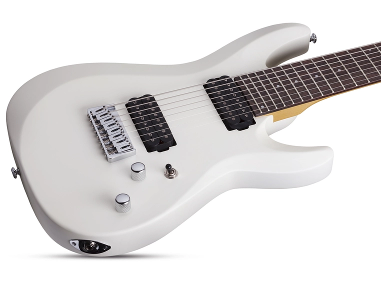 Schecter C-8 Deluxe Satin White 