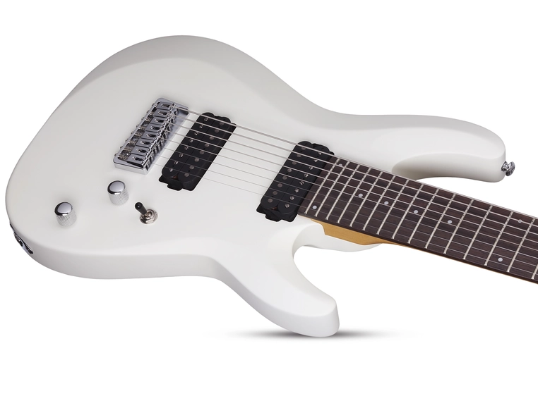 Schecter C-8 Deluxe Satin White 