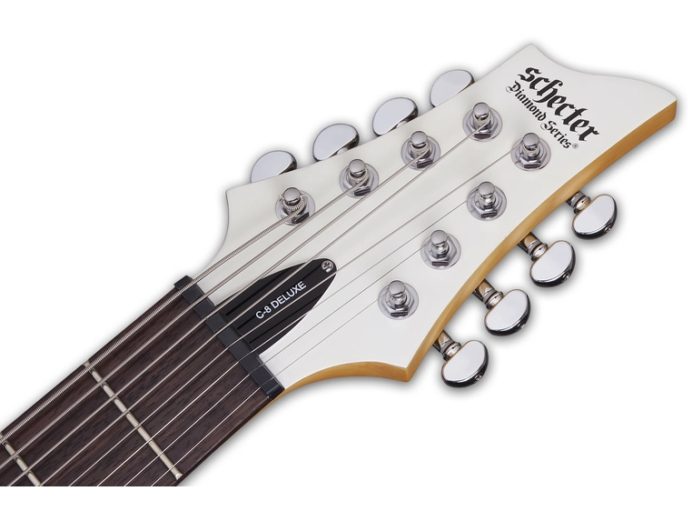 Schecter C-8 Deluxe Satin White 
