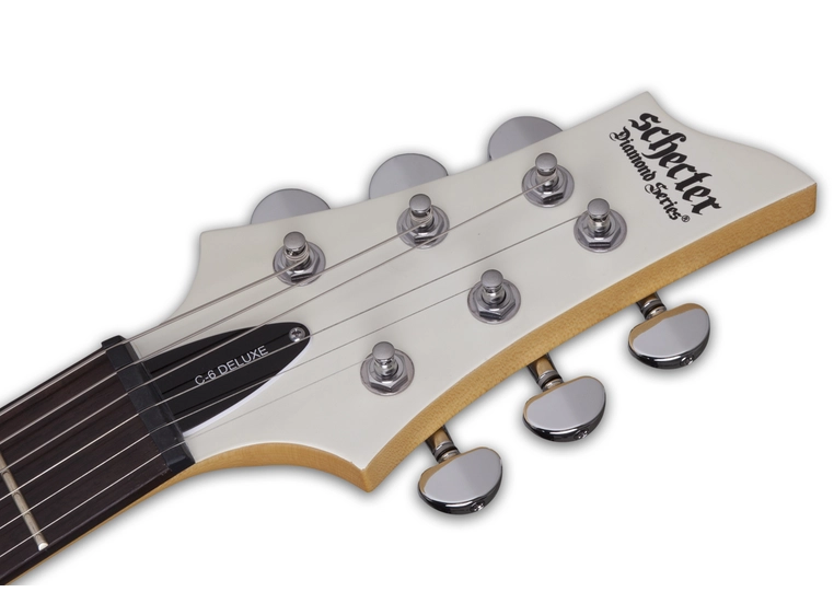 Schecter C-6 Deluxe Satin White 