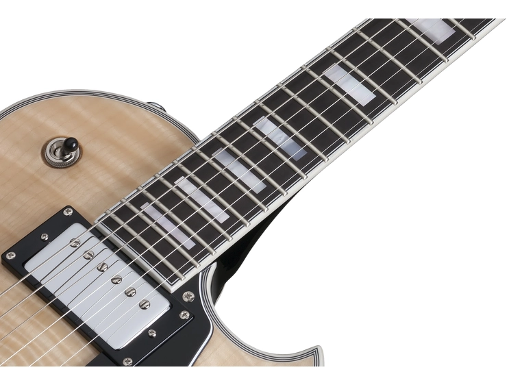 Schecter CUSTOM Solo-II Gloss Natural/Gloss Black 