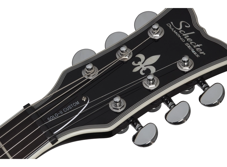 Schecter CUSTOM Solo-II Gloss Natural/Gloss Black 