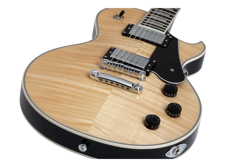 Schecter CUSTOM Solo-II Gloss Natural/Gloss Black 