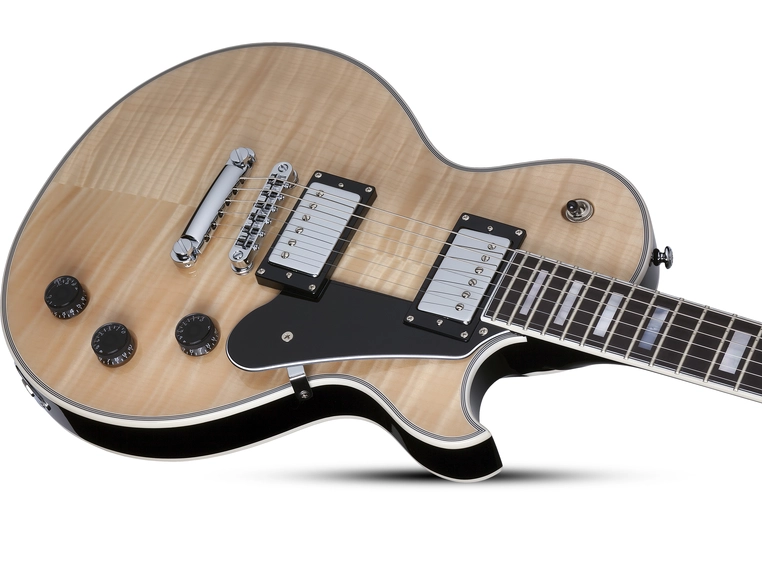 Schecter CUSTOM Solo-II Gloss Natural/Gloss Black 