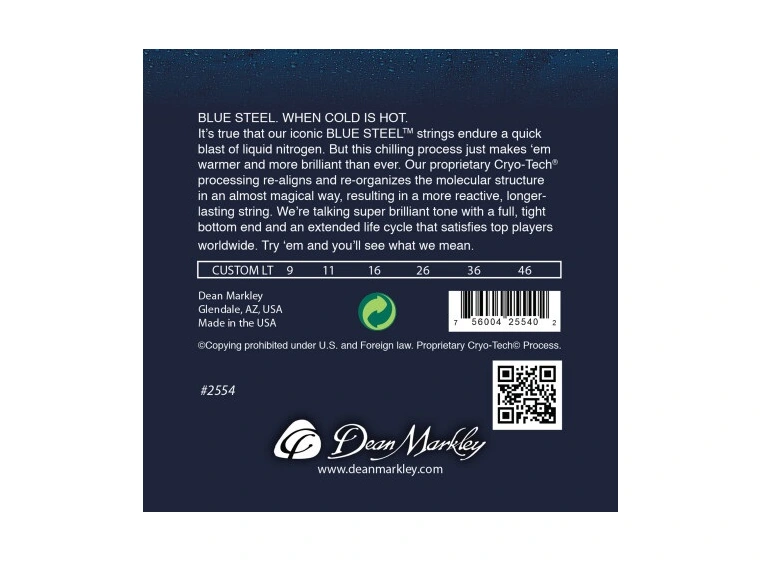 Dean Markley 2554 EL. Blue Steel CL (009-046) 