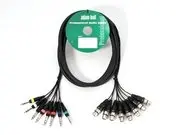 Multikabel 8x8 xlr hunn-jack 3m