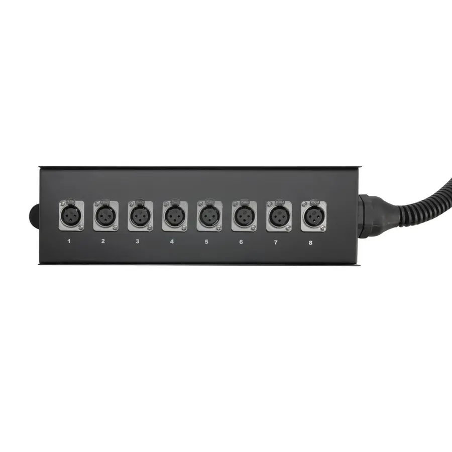 Stageboks 8/0, Metalboks med håndtak, 10m 