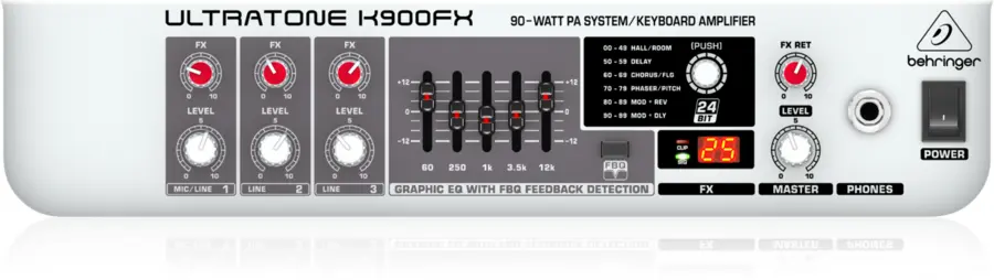 Behringer K900FX Ultratone keyboard-forsterker 90W 