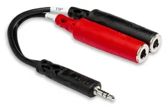 Hosa YMP137 Y-kabel. MiniJstereo/2xJF