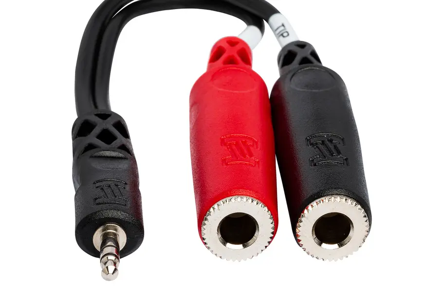 Hosa YMP137 Y-kabel. MiniJstereo/2xJF 