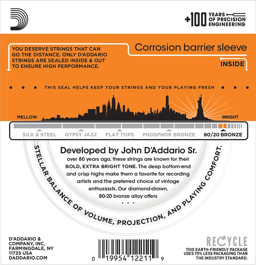 D'Addario EJ10 Bronze 80/20 (010-047) 