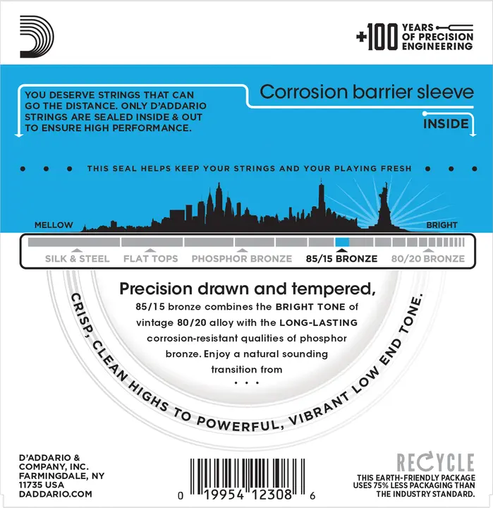 D'Addario EZ910 Bronze 85/15 (011-052) 