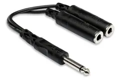Hosa YPP111 Y-kabel Jack mono (Male) - 2 x Jack mono(Female)