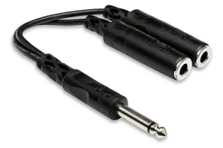 Hosa YPP111 Y-kabel Jack mono (Male) - 2 x Jack mono(Female)
