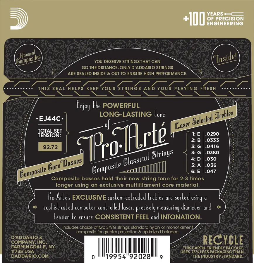 D'Addario EJ44C Pro Arte`X-Hard (029-036) Composite 