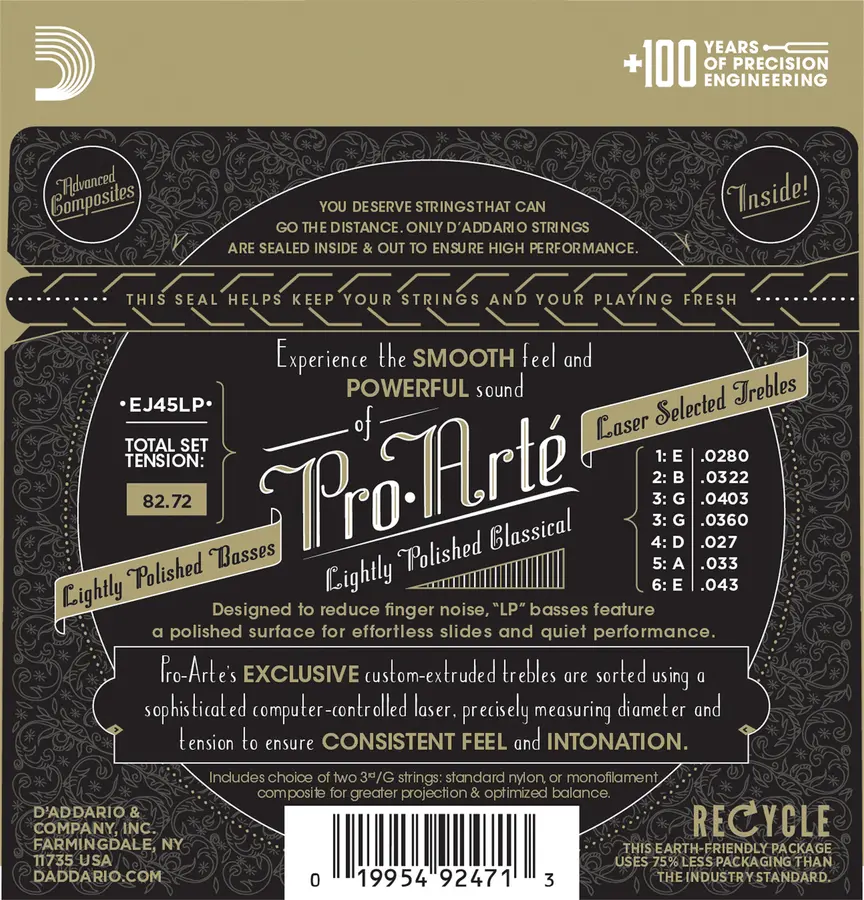 D'Addario EJ45LP Pro Atre` Composites (028-034) Normal 