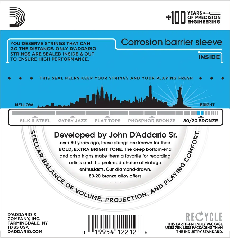 D'Addario EJ11 Bronze 80/20 (012-053) 