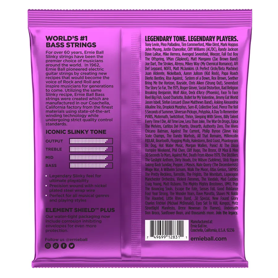 Ernie Ball EB-2831 Roundwound Power (055-110) Slinky 