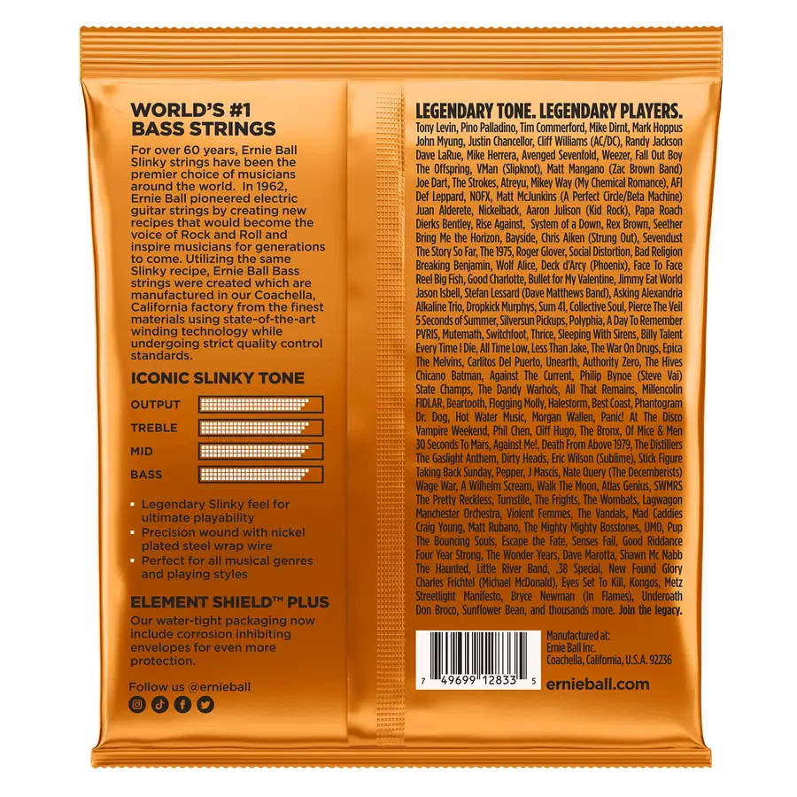 Ernie Ball EB-2833 Roundwound Hybrid Slinky 045-105 