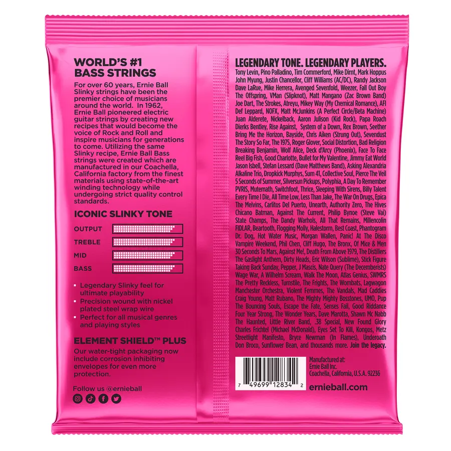 Ernie Ball EB-2834 Roundwound Super Slinky 045-100 